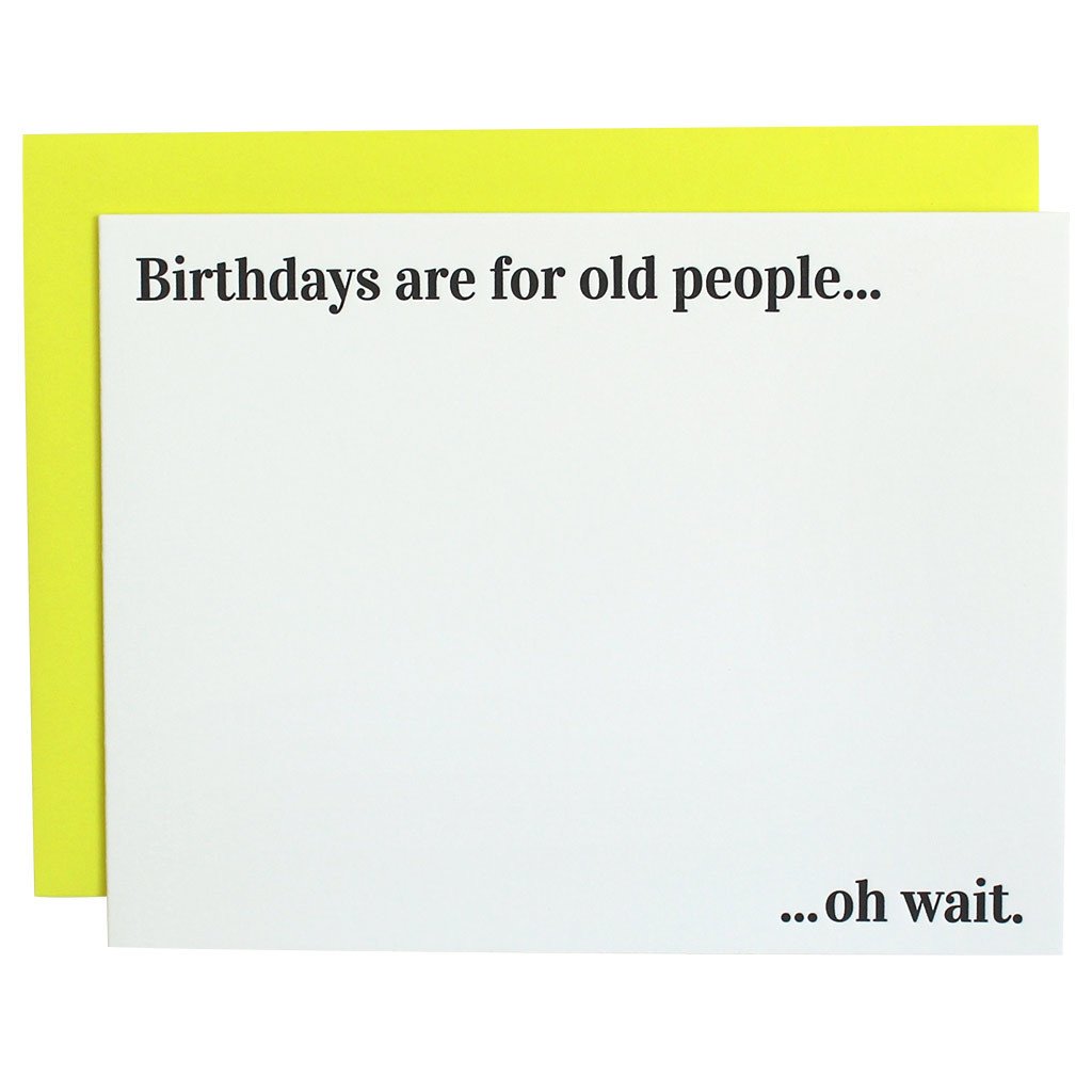 Old People Birthday