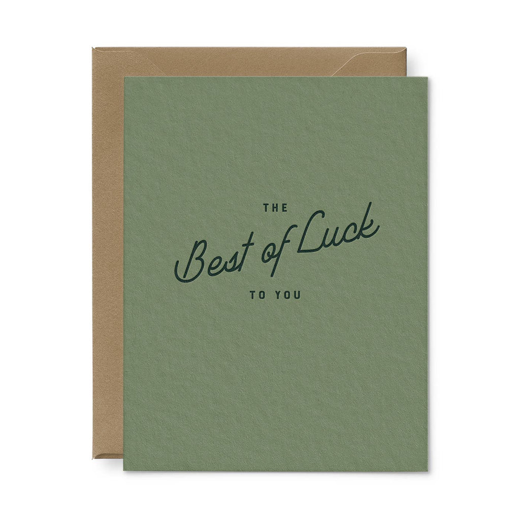 Best Of Luck Greeting Card- Single